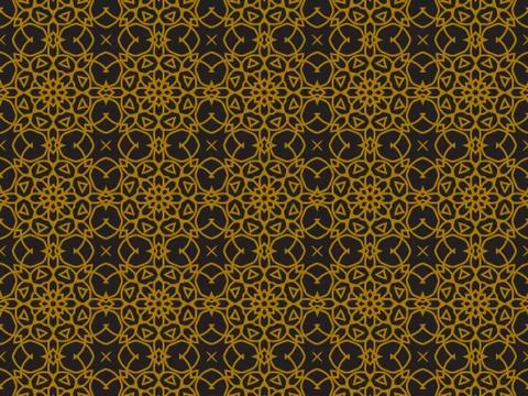 Pattern Gold Stock Illustration