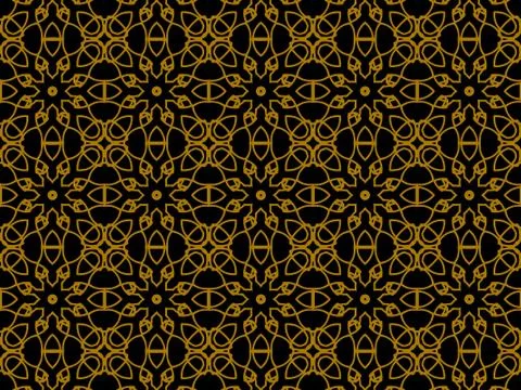 Pattern Gold Stock Illustration