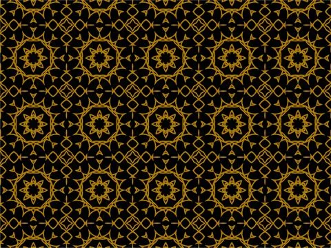 Pattern Gold Illustrazione stock