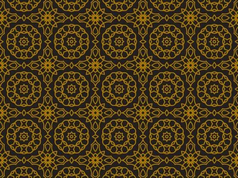 Pattern Gold Illustrazione stock