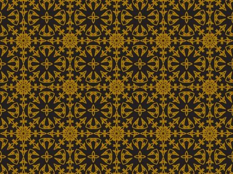 Pattern Gold Stock Illustration