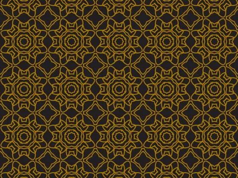 Pattern Gold Illustrazione stock