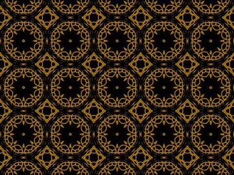 Pattern Gold Illustrazione stock