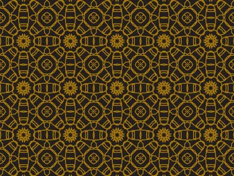 Pattern Gold Illustrazione stock