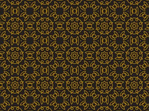 Pattern Gold Illustrazione stock