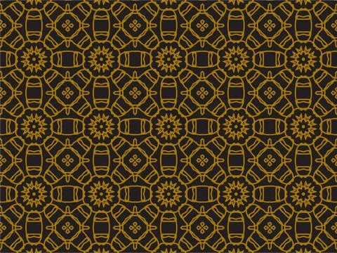 Pattern Gold Stock Illustration