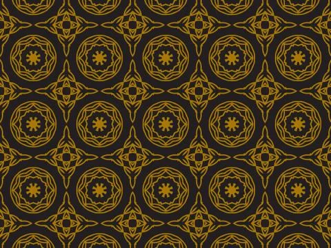 Pattern Gold Stock Illustration