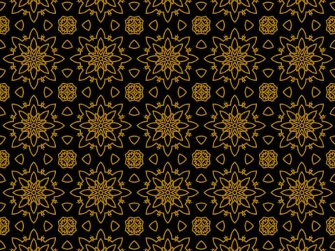 Pattern Gold Stock Illustration