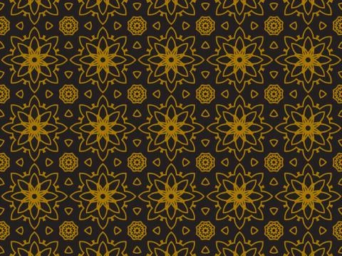 Pattern Gold Illustrazione stock
