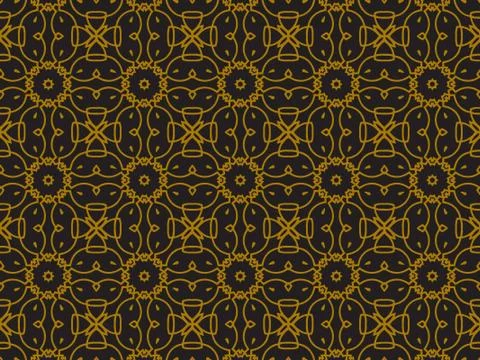 Pattern Gold Illustrazione stock