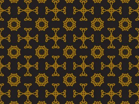 Pattern Gold Illustrazione stock
