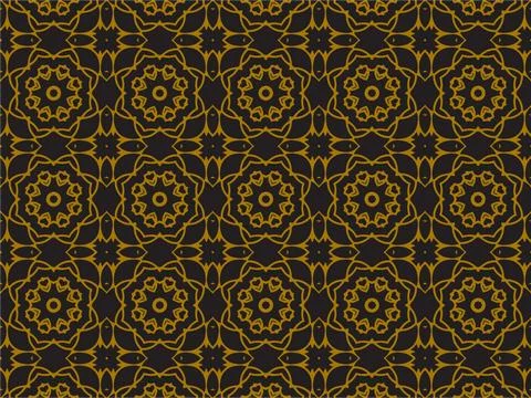 Pattern Gold Illustrazione stock