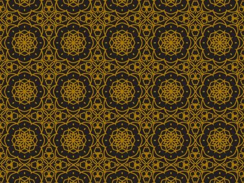 Pattern Gold Stock Illustration