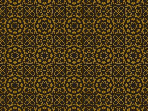 Pattern Gold Illustrazione stock