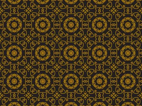 Pattern Gold Stock Illustration