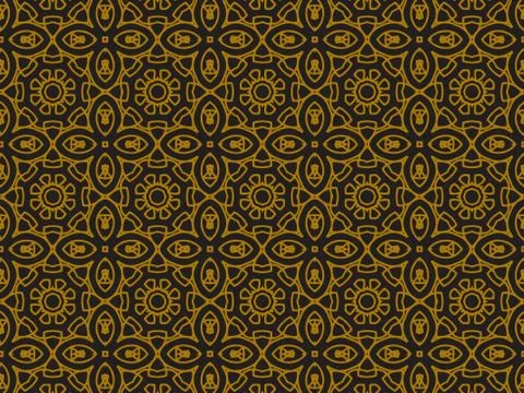 Pattern Gold Stock Illustration
