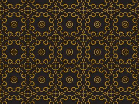 Pattern Gold Illustrazione stock