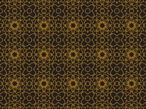 Pattern Gold Illustrazione stock