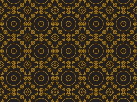 Pattern Gold Stock Illustration