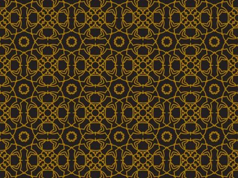 Pattern Gold Stock Illustration