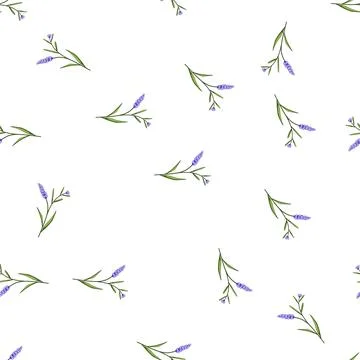 Pattern gold lavender cartoon vector Stock Illustration