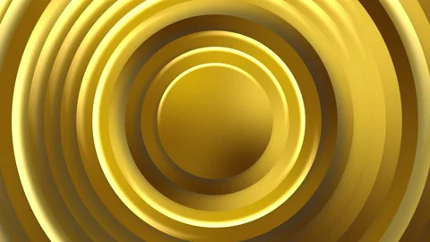 Pattern of gold rectangle swirl to gold circles rotate. Stock Footage 163484313