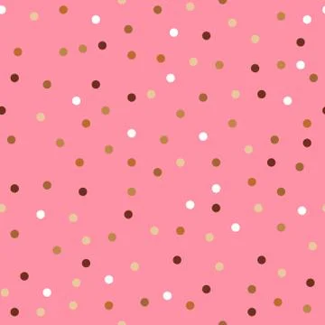 Pattern with gold sparkles on a pink background. Stock Illustration