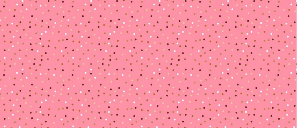Pattern with gold sparkles on a pink background. Stock Illustration
