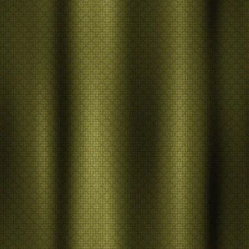 Pattern golden curtains - seamless texture perfect for 3D modeling and rendering Stock Illustration