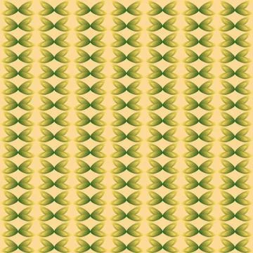 Pattern with golden decorations on pink background Stock Illustration