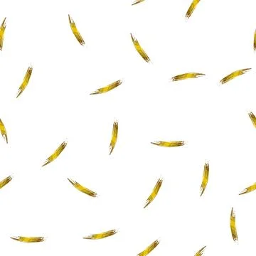 Pattern Golden paint stroke texture abstract creative design Illustrazione stock