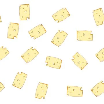 Pattern gourmet cheese cartoon vector Illustrazione stock