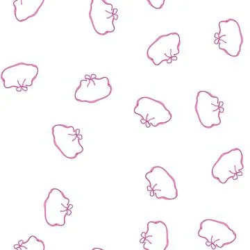 Pattern grace coquette cartoon vector Stock Illustration