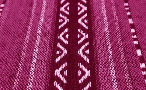 Pattern of Gradient Deep Purple Thai Northern Region Traditional Textile 스톡 사진