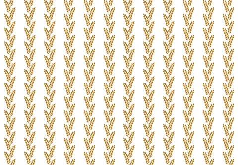 Pattern grain, rye, millet, seamless, Bread and flour background pattern. Vector Stock Illustration