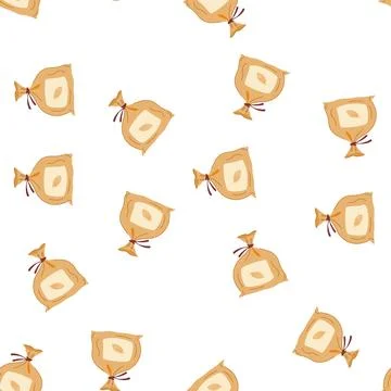 Pattern grains cereal bag cartoon vector Stock Illustration