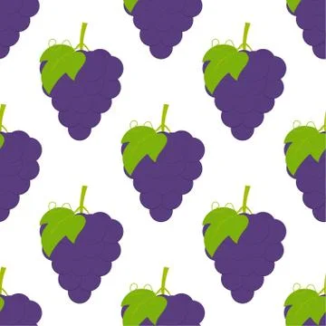 Pattern with grapes Stock Illustration