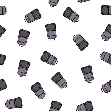 Pattern graph photo camera backpack cartoon vector Stock Illustration