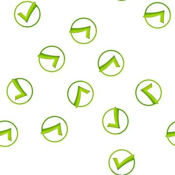 Pattern graphic check mark cartoon vector Illustrazione stock