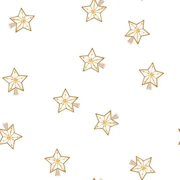 Pattern graphic christmas star cartoon vector Stock Illustration