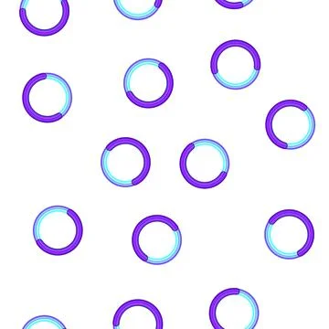 Pattern graphic progress bar round cartoon vector Illustrazione stock