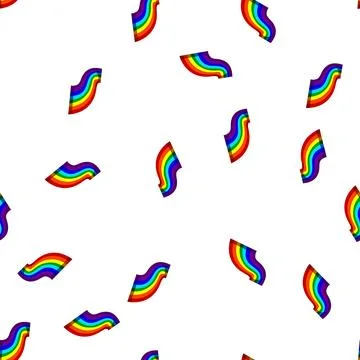 Pattern graphic rainbow cartoon vector イラスト素材