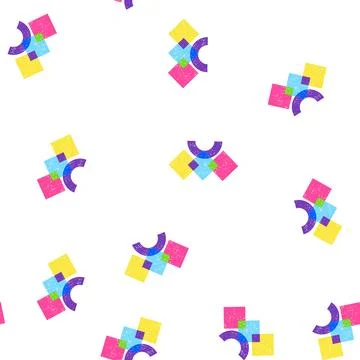 Pattern graphic risograph effect cartoon vector イラスト素材