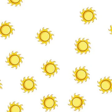 Pattern graphic sun cartoon vector Stock Illustration