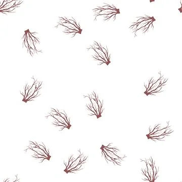 Pattern graphic tree root cartoon vector Stock Illustration