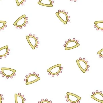 Pattern grasp baby rattle cartoon vector Illustrazione stock