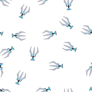 Pattern grasp claw machine cartoon vector Stock Illustration