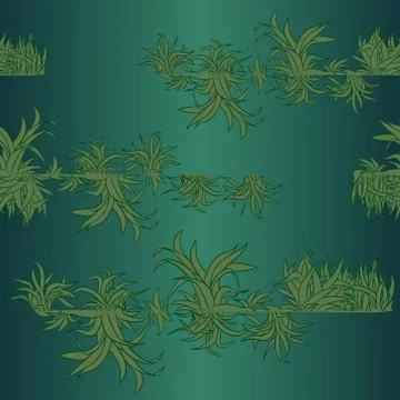 Pattern grass green Illustrazione stock