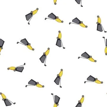 Pattern grass lawn mower cartoon vector 库存插图