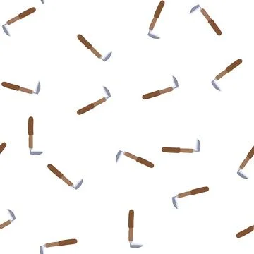Pattern grass scythe cartoon vector Stockillustratie